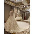 New Arrival 2017 Top Princess Marriage Robes de mariée avec châle